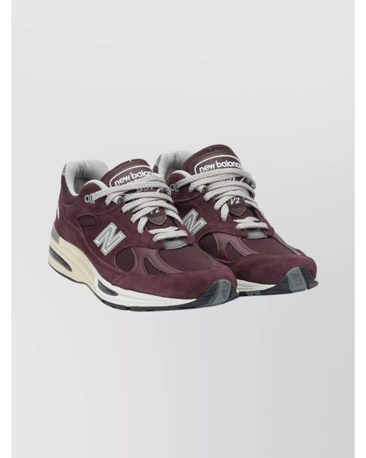 New Balance Multicolor Suede Leather Low-Top Sneakers for men