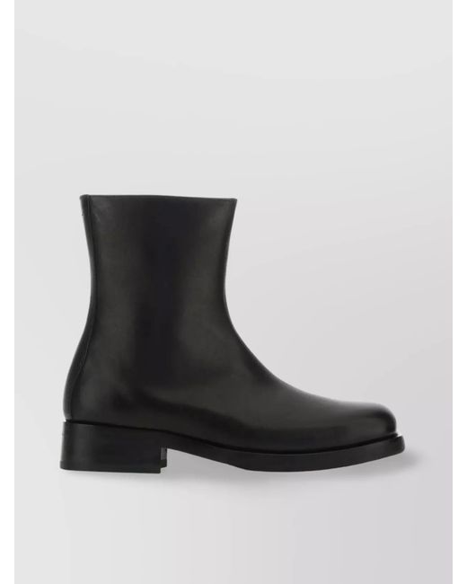 Our Legacy Black Leather Camion Ankle Boots for men