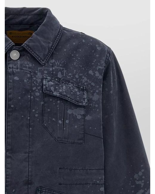 A_COLD_WALL* Blue Timberland Samuel Ross Future73 Collared Jacket for men