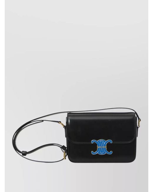 Céline Black Calfskin Shoulder Bag