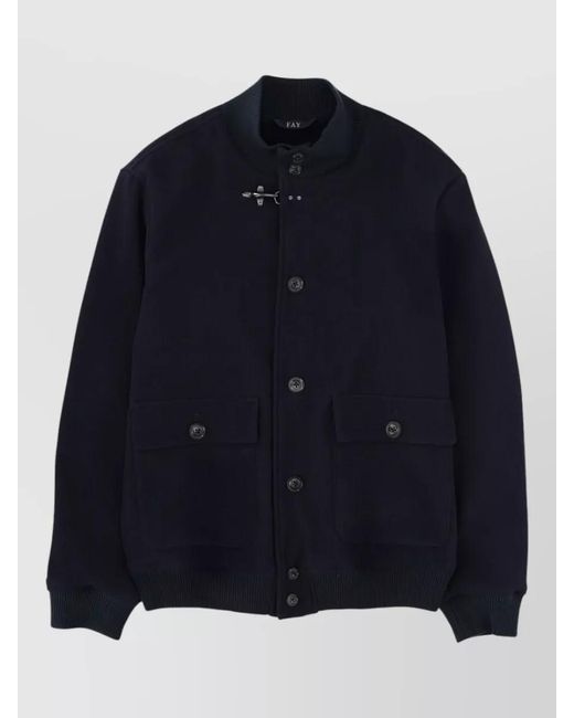 Fay Blue Bomber Jacket for men