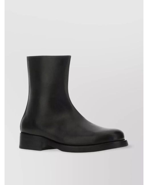Our Legacy Black Leather Camion Ankle Boots for men