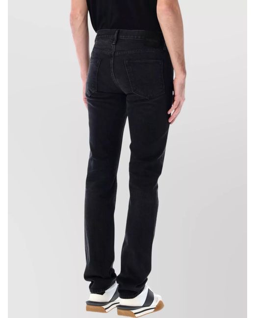 Tom Ford Black Straight-Leg Denim Trousers for men