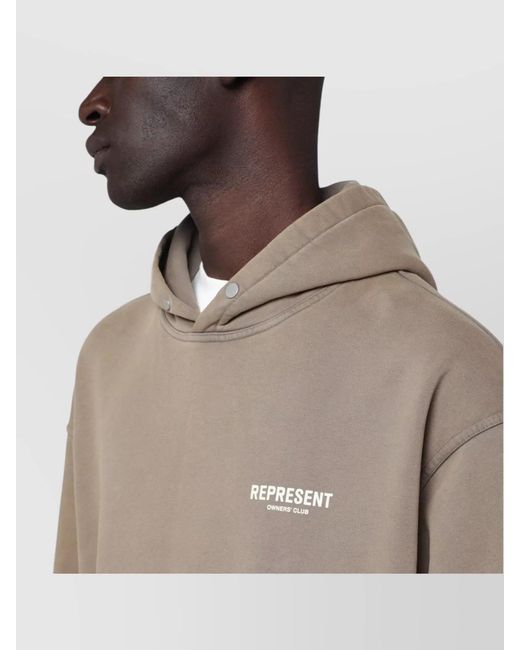 Represent Natural Oversized Hoodie for men