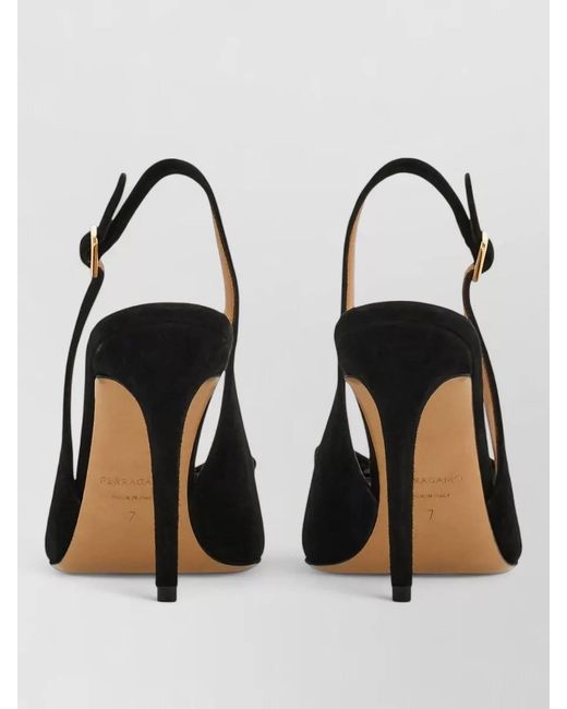 Ferragamo Black Vara Bow Slingback