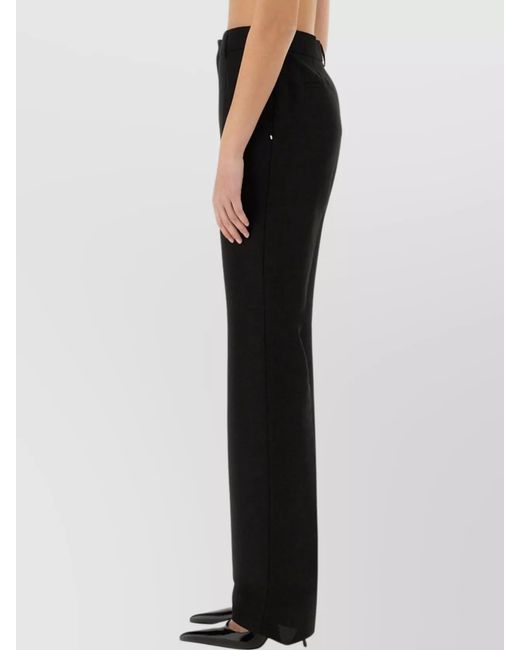 Sportmax Black Straight-Leg Tailored Trousers