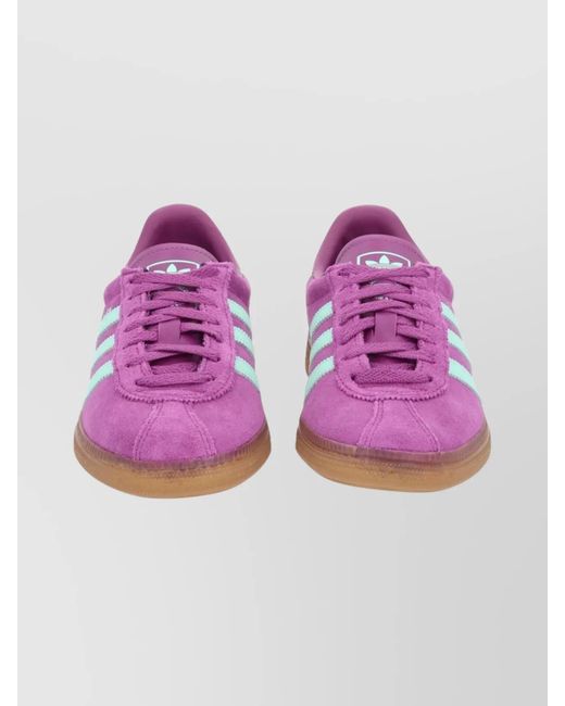 Adidas Originals Pink Leather Low-Top Sneakers