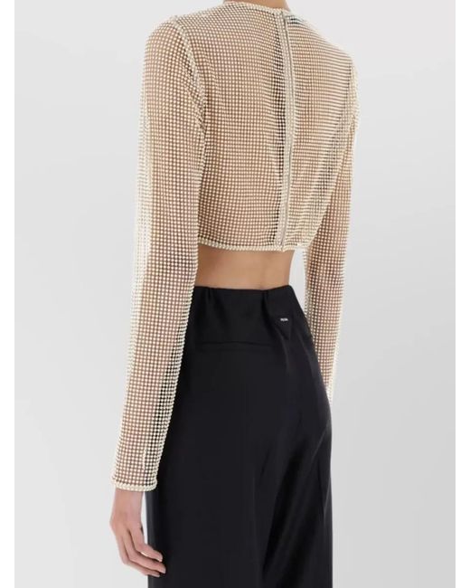 Prada Natural Beaded Top