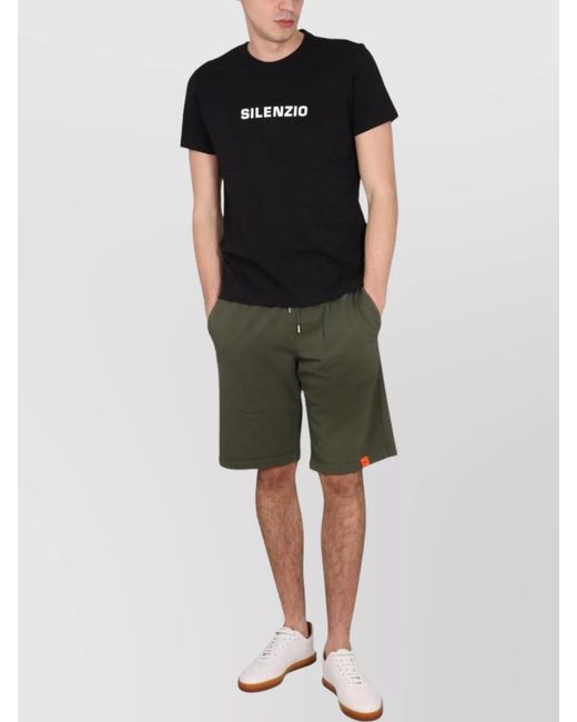 Aspesi Green Cotton Deck Shorts for men