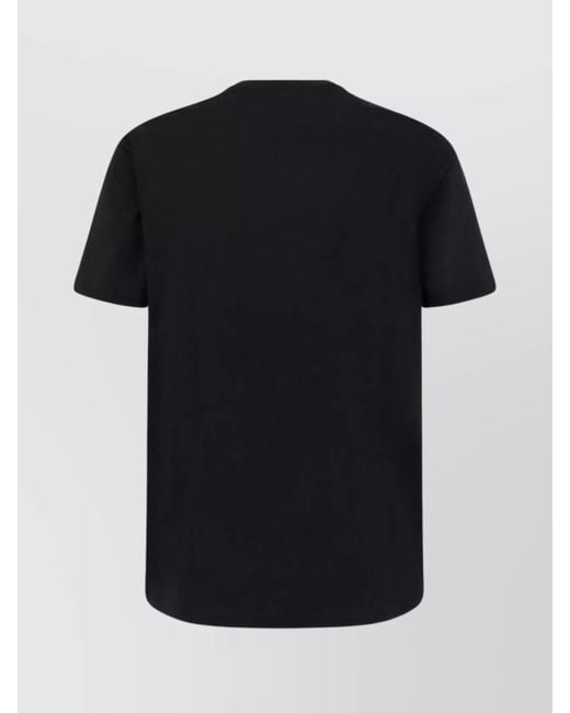 Givenchy Black Cotton Logo Print Regular Fit T-Shirt for men