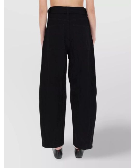 Studio Nicholson Black Wide-Leg Trousers