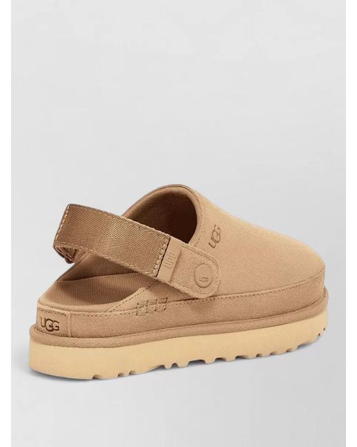 Ugg Natural Suede Leather Mules