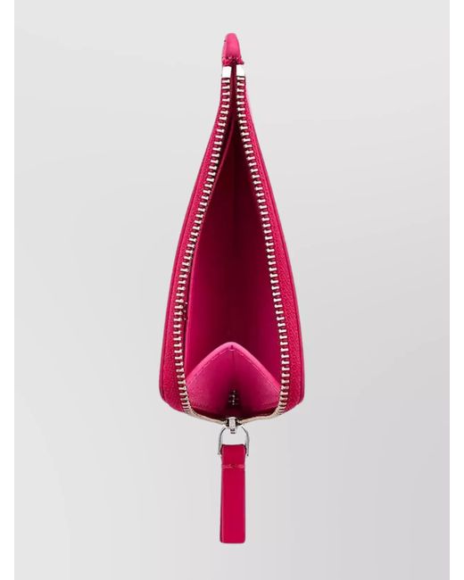 Marc Jacobs Pink Leather Top Zip Wallet