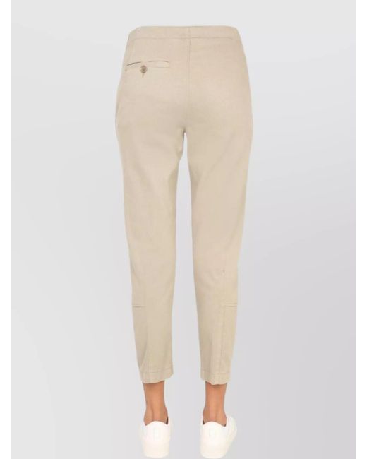 Aspesi Natural Cropped Trousers