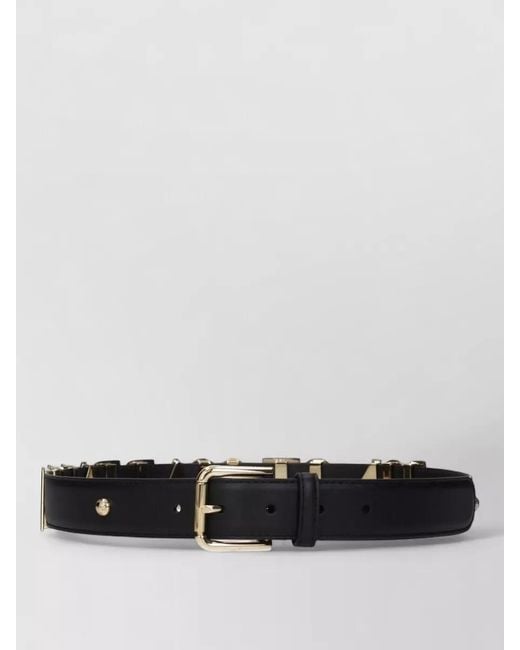 Dolce & Gabbana White Leather Belt