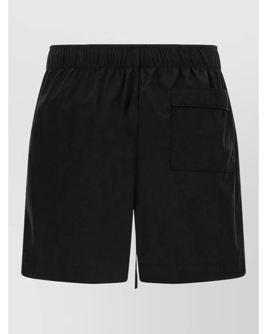 Entire studios Black Cotton Bermuda Shorts