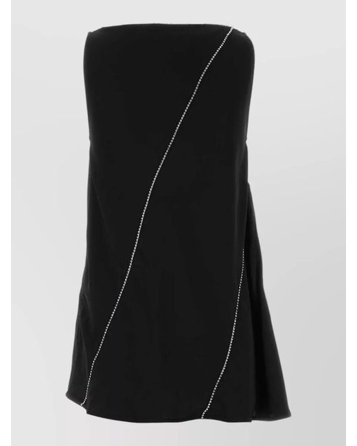 Jil Sander Black Viscose Top