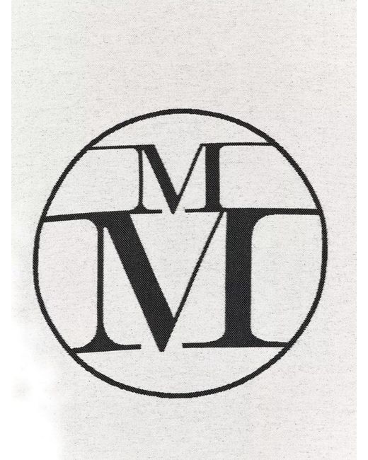 Maison Michel White Cotton Beach Towel