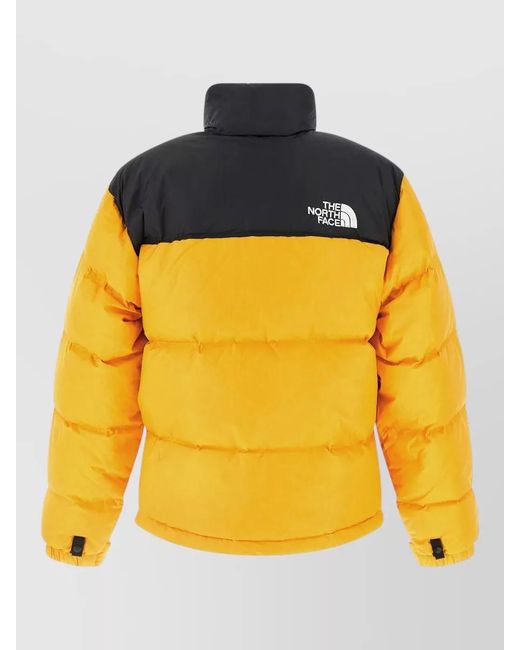 The North Face Yellow Retro Nuptse Down Jacket Color Block for men