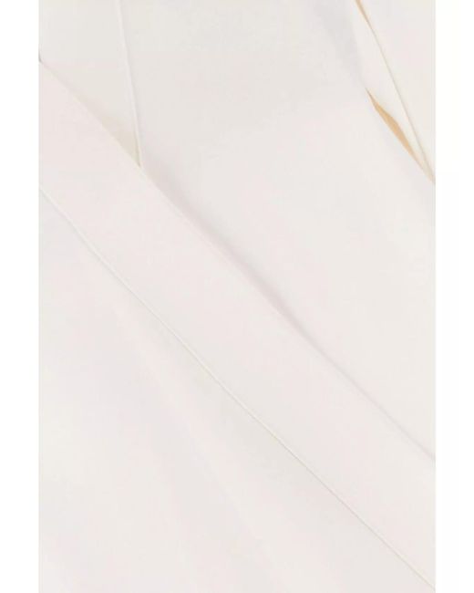 Giorgio Armani Natural Silk V-Neck Blouse
