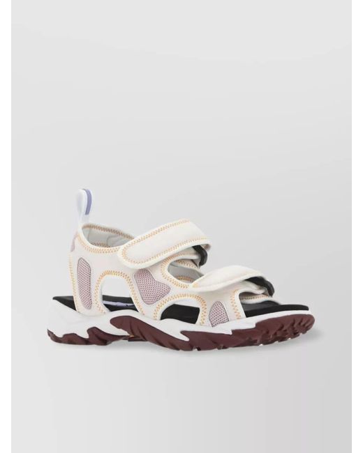 McQ Alexander McQueen Metallic S10 Striae Chunky Sole Sandals