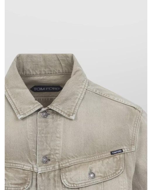 Tom Ford Gray Denim Jacket for men
