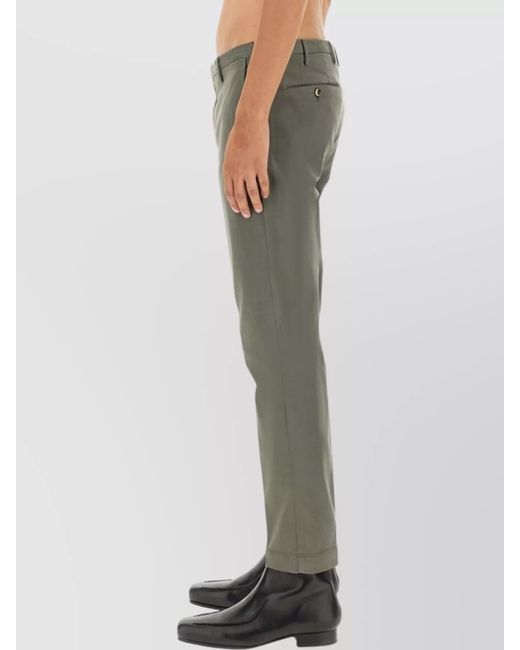 PT Torino Green Slim-Fit Tailored Trousers for men