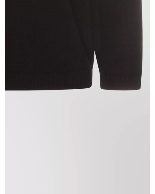 Stone Island Black Cotton Micro Stitch Knit Relaxed-Fit Jumper for men
