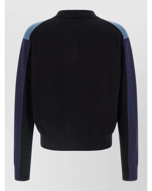Kiko Kostadinov Blue Cotton Zip-Up Cardigan for men