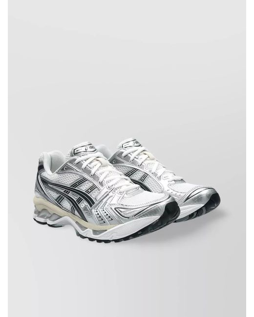 Asics Metallic Synthetic Leather Low-Top Sneakers