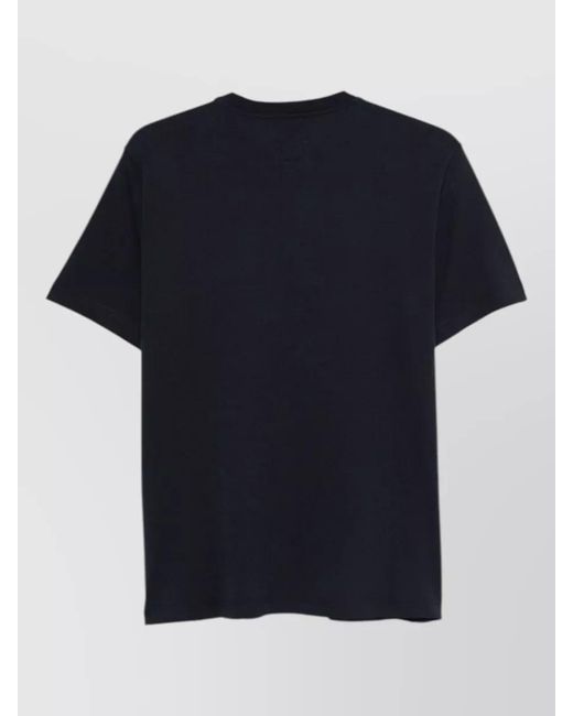Emporio Armani Blue Cotton Crew Neck Short-Sleeve T-Shirt for men