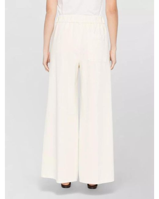 Forte_forte White Cotton Wide-Leg Trousers