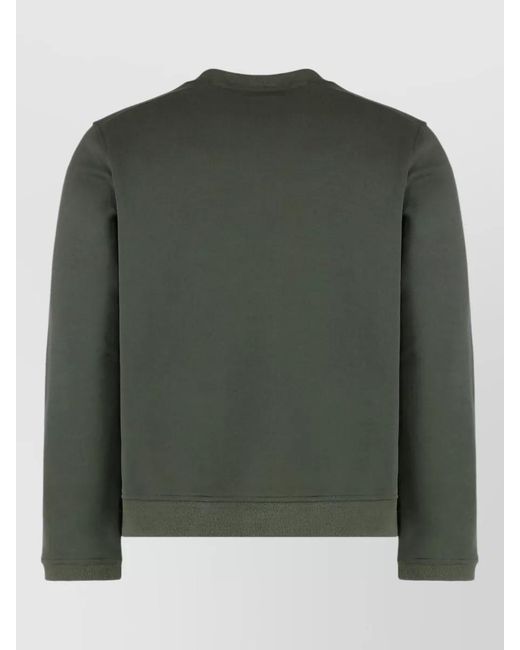 K-Way Green Perruel Crewneck Cotton Cashmere Sweater for men