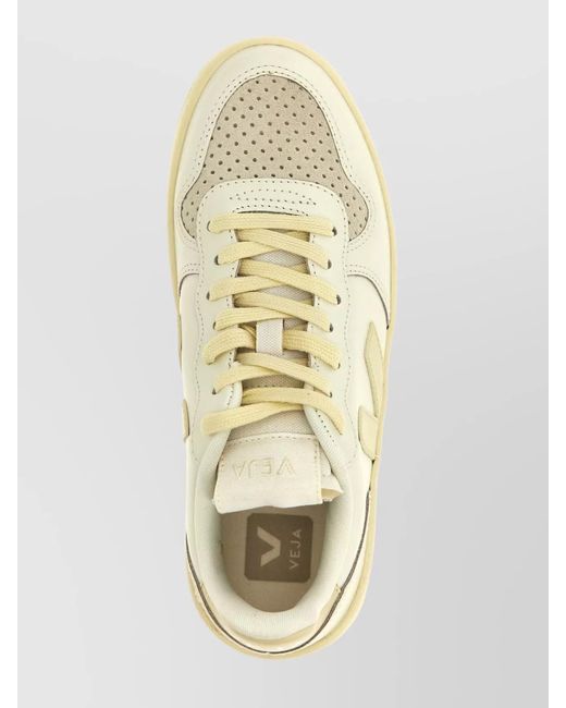 Veja Natural Leather Low-Top Sneakers