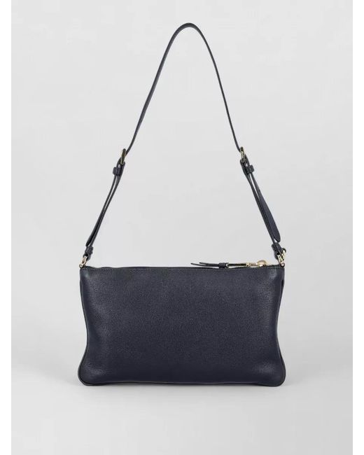 Prada Blue Cleo Calf Leather Shoulder Bag