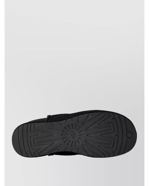 Ugg Black Shearling Lined Suede Clogs
