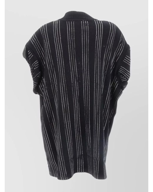 The Attico Black Cotton Knee-Length Dress