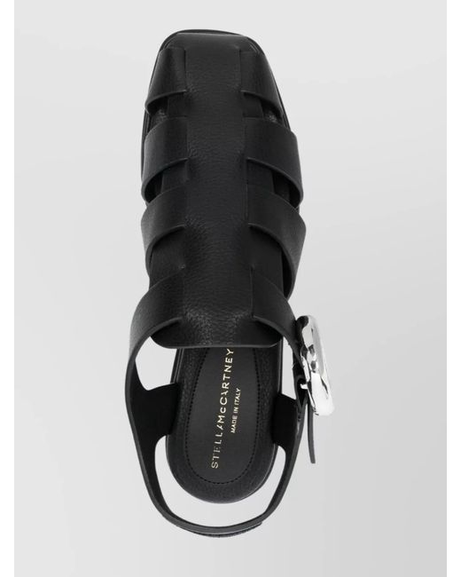 Stella McCartney Metallic Textured Platform Sandals