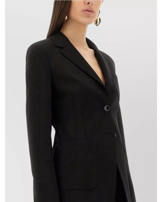 Max Mara Black Slim-Fit Blazer