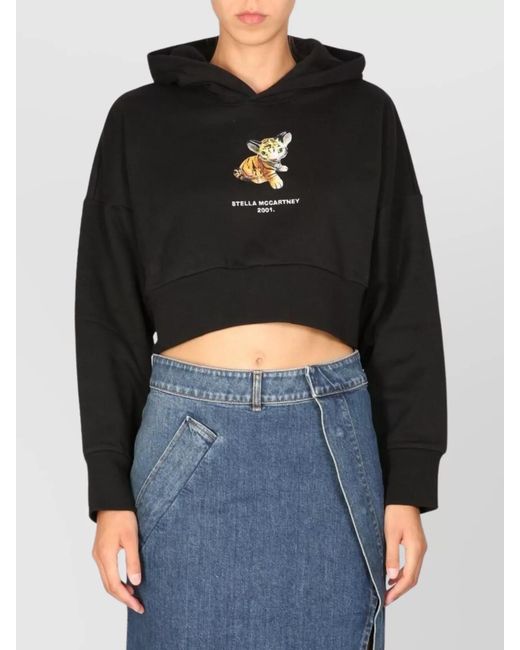 Stella McCartney Black Hooded Sweatshirt