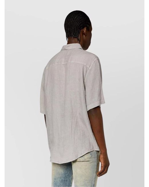 DIESEL White Cotton Shirt for men