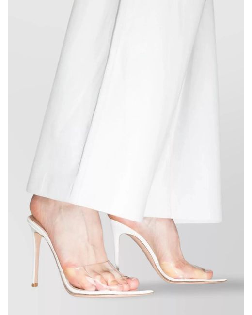 Gianvito Rossi White Thermoplastic Polyurethane Sandals