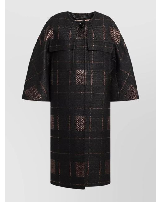 Max Mara Black Cocoon Coat
