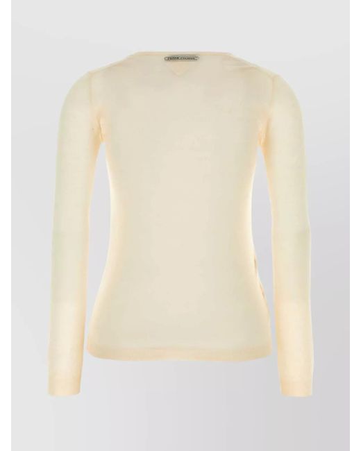Prada Natural Cashmere Silk Jumper