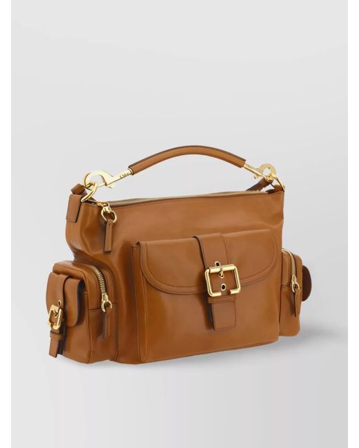 Chloé Brown Camera Bag Medium Leather Shoulder Bag