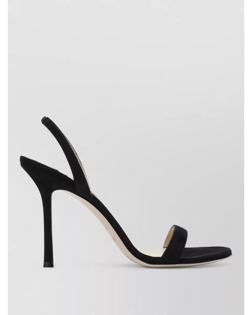 Jimmy Choo Metallic Jenn 100Mm Open Toe Stiletto Sandals