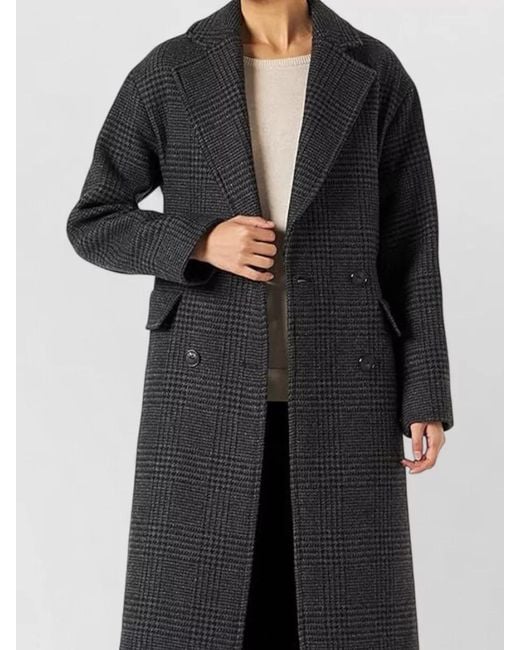 Pinko Black Single Breasted Coat