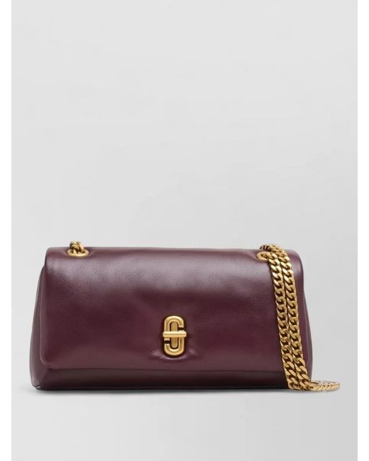 Marc Jacobs Purple Mini Lamb Leather Shoulder Bag