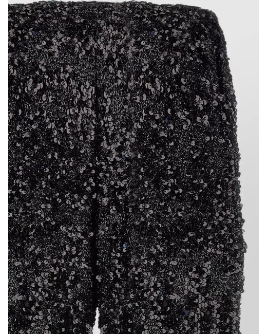 Le twins Black Moni High Waist Flared Sequin Pants