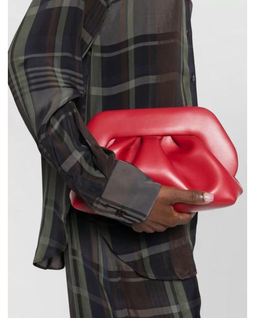 THEMOIRÈ Red Bios Medium Clutch Bag